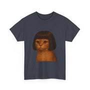 Funny Cat Bob Haircut Girl Meme T-Shirt - Unisex Apparel