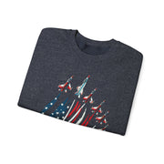 Patriotic USA Flag Fighter Jets Sweatshirt Gift for Fans
