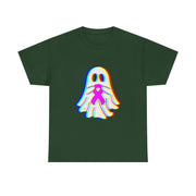Trippy Vaporwave Boo Ghost Halloween Breast Cancer Awareness Tank Top - Unisex Apparel