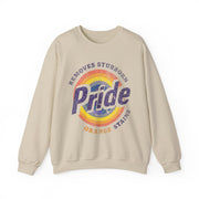 Pride Removes Stubborn Orange Stains Sweatshirt – Funny Retro LGBTQ+ Statement for Pride Month & Protest Style
