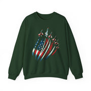 Patriotic USA Flag Fighter Jets Sweatshirt Gift for Fans