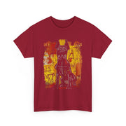 Womens Pop Art Dog 90s Graffiti V-Neck T-Shirt Gift for Her