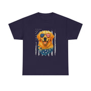 American Flag Golden Retriever 4th of July T-Shirt - Unisex Apparel