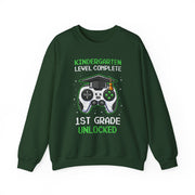 Kindergarten Graduation Gamer Sweatshirt 1st Grade Unlocked Gift for Boys Kids