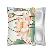 Elegant Floral Pillow Cover - Aesthetic Bedroom Decor - Housewarming Gift