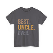 Best Uncle Ever T-Shirt – Funny Gift from Niece with Bold Lettering for Father’s Day or Birthday