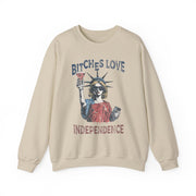 Funny Retro Bitches Love Independence Day Sweatshirt Unisex Gift