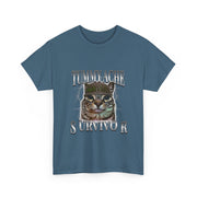 Funny Cat Meme T-Shirt Tummy Ache Survivor Gift for Unisex
