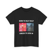 Funny Cat Meme Tank Top - Born to Dilly Dally - Unisex Apparel