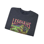 Lesbians Eat What Funny Cat Pun LGBTQ Pride Sweatshirt Unisex Apparel