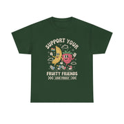 Retro Fruit LGBT Pride Support T-Shirt  Support Your Fruity Friends Unisex Apparel