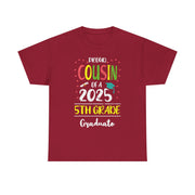Proud Cousin of a 5th Grade Graduate T-Shirt – Funny Class of 2025 Tee for Family Celebrating Graduation