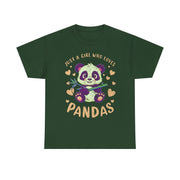 Just a Girl Who Loves Pandas Cute Panda T-Shirt Gift for Her