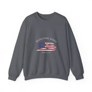 Funny Rejecting Kings Since 1776 Democracy America US Flag Sweatshirt - Unisex Apparel