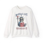 Funny Retro Bitches Love Independence Day Sweatshirt Unisex Gift