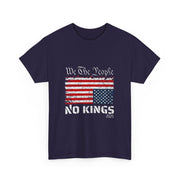 No Kings in America Distress Flag Upside Down We the People T-Shirt - Unisex Apparel