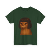 Funny Cat Bob Haircut Girl Meme T-Shirt - Unisex Apparel