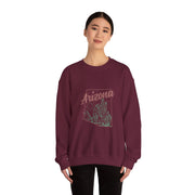 Arizona AZ Pride State Map Cactus Desert Vintage Sweatshirt - Unisex Apparel
