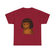 Funny Cat Bob Haircut Girl Meme T-Shirt - Unisex Apparel