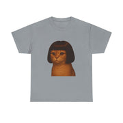Funny Cat Bob Haircut Girl Meme T-Shirt - Unisex Apparel