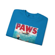 Humorous Cat Chasing Mouse PAWS Parody Sweatshirt  Funny Gift for Fans