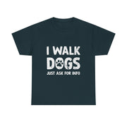 Funny Dog Walking T-Shirt – Whimsical Pet Lover Tee with Art Design for Dog Walkers Women