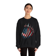 Patriotic USA Flag Fighter Jets Sweatshirt Gift for Fans