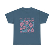 Trans Rights Are Human Rights LGBTQ Pride Transgender Floral T-Shirt  Unisex Apparel