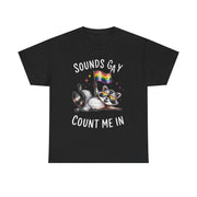 LGBT Ally Raccoon T-Shirt – Funny Pride Tee with Rainbow Flag for Supportive Friends and LGBTQ+ Allies