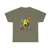 Avocado Horror Boo Ghost Halloween Vegan Cosplay Fruit T-Shirt - Unisex Apparel