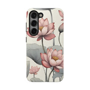 Vintage Lotus Blossom Phone Case Gift for Her - Trending Floral Design
