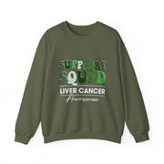 Groovy Support Squad Green Ribbon Liver Cancer Awareness Sweatshirt Unisex Gift