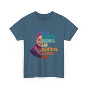 RBG Quote When Injustice Becomes Law Resistance Becomes Duty T-Shirt Gift for Fans