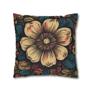 Retro Blooms Flower Pillow Case - Spring Summer Decor