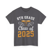 8th Grade Class of 2025 Graduation T-Shirt – Proud Graduate Tee with School Year Print for Students