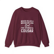 Funny Cougar Hunting Sweatshirt Gift for Men
