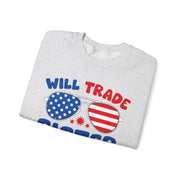Funny Will Trade Sister for Firecrackers 4th of July USA Unisex Sweatshirt
