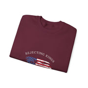 Funny Rejecting Kings Since 1776 Democracy America US Flag Sweatshirt - Unisex Apparel