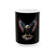 Patriotic American Flag Bald Eagle Mug - 4th of July Gift for Him & Her