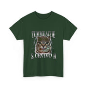 Funny Cat Meme T-Shirt Tummy Ache Survivor Gift for Unisex