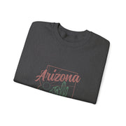 Arizona AZ Pride State Map Cactus Desert Vintage Sweatshirt - Unisex Apparel