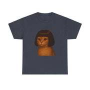 Funny Cat Bob Haircut Girl Meme T-Shirt - Unisex Apparel