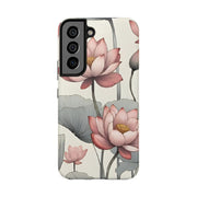 Vintage Lotus Blossom Phone Case Gift for Her - Trending Floral Design