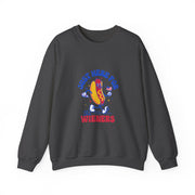 Hot Dog I'm Just Here For The Wieners Funny 4th of July Sweatshirt - Unisex Apparel