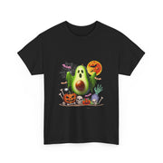 Avocado Horror Boo Ghost Halloween Vegan Cosplay Fruit T-Shirt - Unisex Apparel