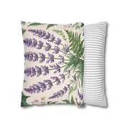 Classic Botanical Lavender & Fern Pillowcase for Home Decor