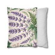 Classic Botanical Lavender & Fern Pillowcase for Home Decor
