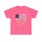 Baseball Drip Ice Cream Boy T-Shirt – Patriotic 4th of July Tee, American Flag Style, Summer Gift, Casual Wear, Fun & Festive Look