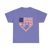 Baseball Drip Ice Cream Boy T-Shirt – Patriotic 4th of July Tee, American Flag Style, Summer Gift, Casual Wear, Fun & Festive Look