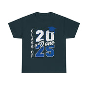 DONE Class of 2025 Graduation T-Shirt – Bold Grad Seniors 2025 Tee for Him or Her to Celebrate the Big Day